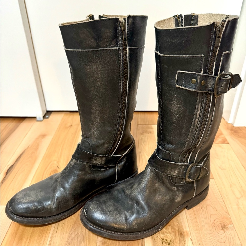BED|STU Gogo Leather Riding Boots
